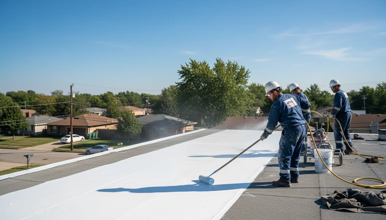 Commercial roof coating in Lucas, OH near me